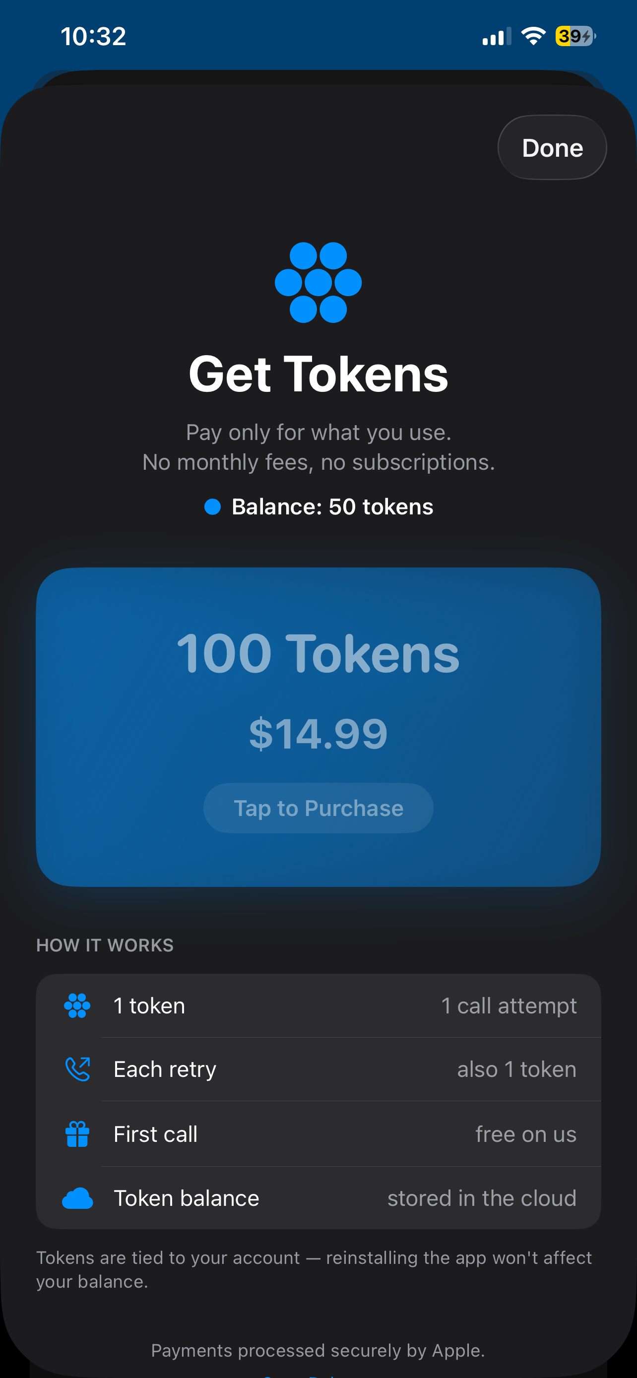 Ape Alert token purchase screen